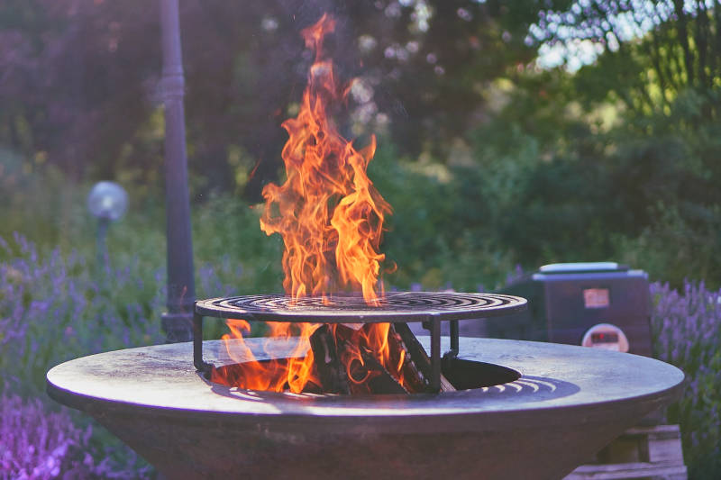 The cosy garden for bbq